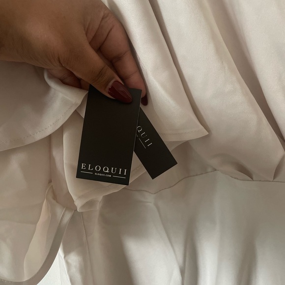 ELOQUII Bridal Kimono Sleeve Maxi Dress - Picture 5 of 7